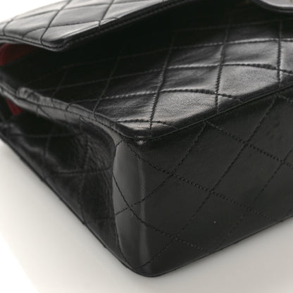 Chanel Lambskin Quilted Medium Double Flap Black 8 of 11
