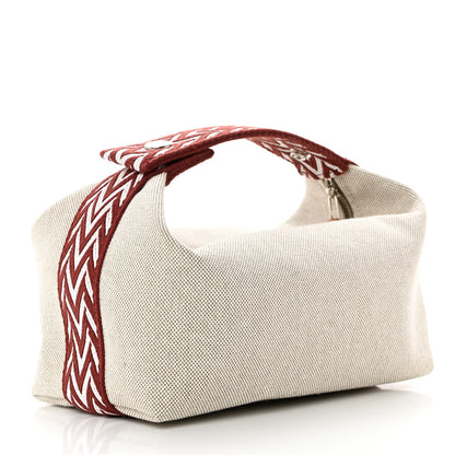 Hermes Canvas Small Bride-A-Brac Natural Rouge H 3 of 6
