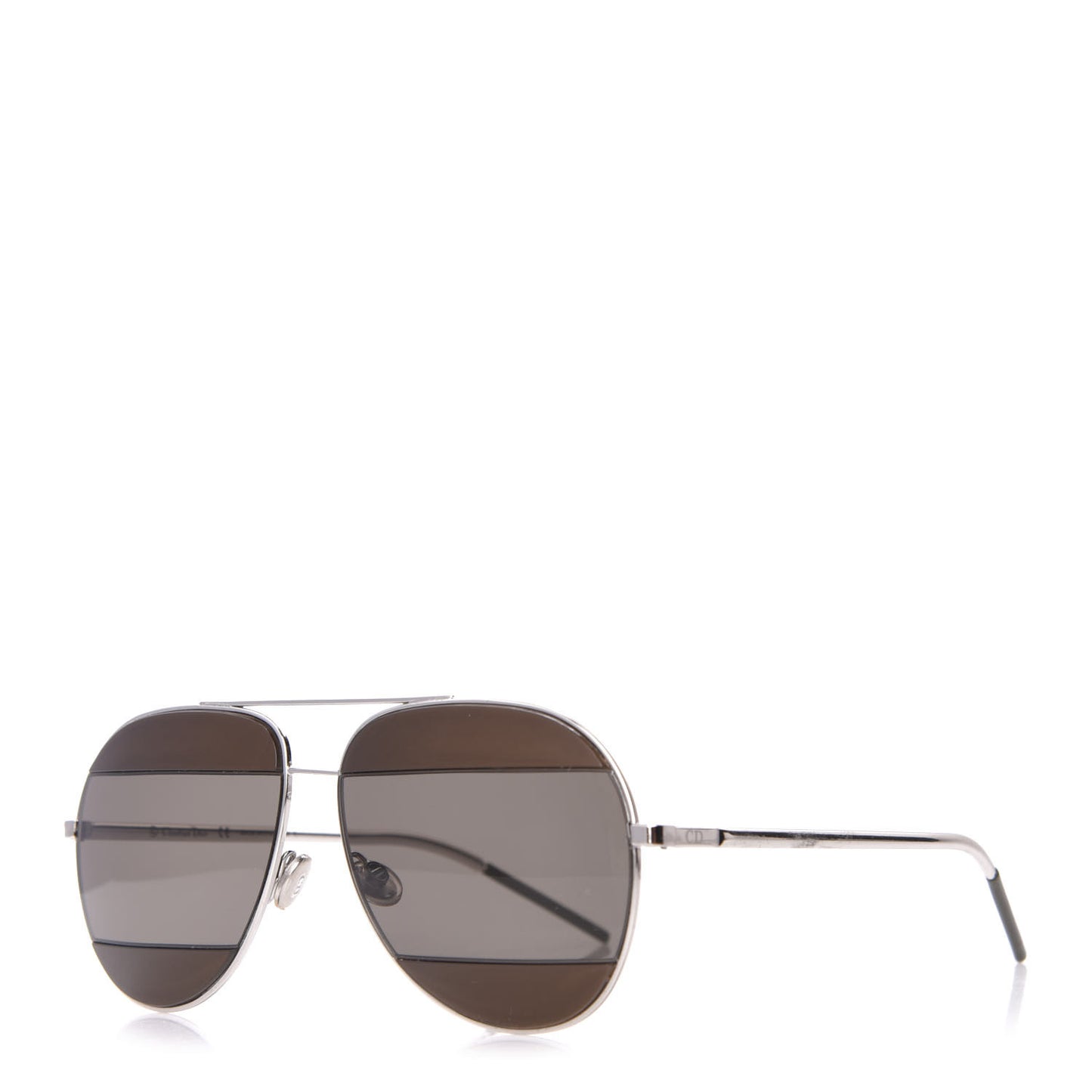 Metal DiorSplit 2 Sunglasses Brown Grey