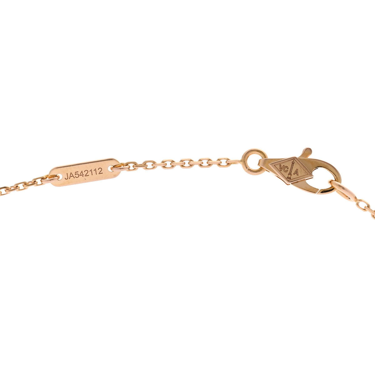 Van Cleef & Arpels 18k Rose Gold Carnelian Sweet Alhambra Heart Pendant Necklace 5 of 6
