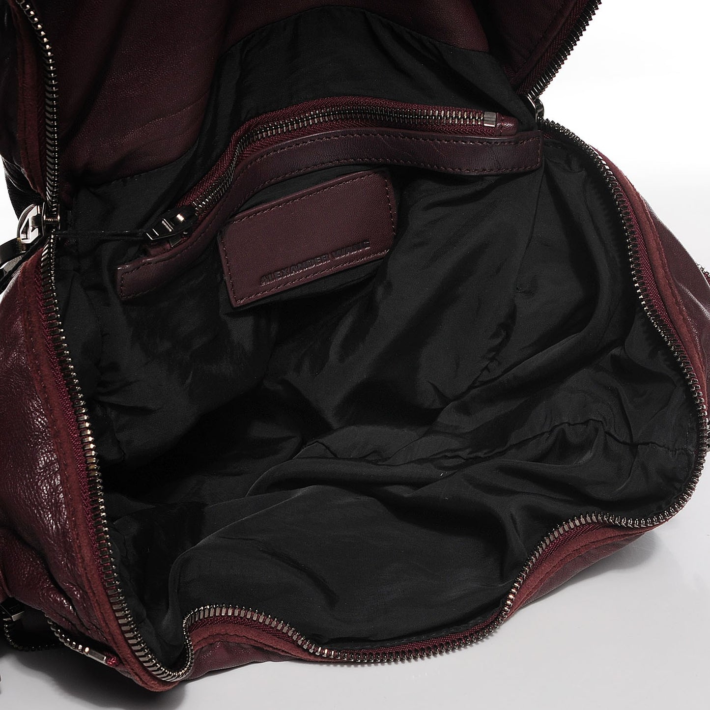 Washed Lambskin Jane Shoulder Bag Burgundy