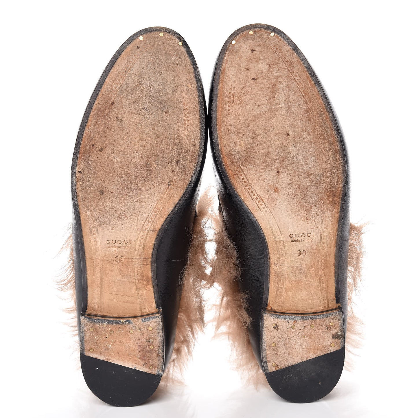 Malaga Kid Fur Womens Jordaan Loafers 39 Black Natural