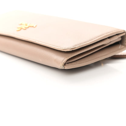 Prada Saffiano Metal Continental Flap Wallet Cammeo 13 of 17