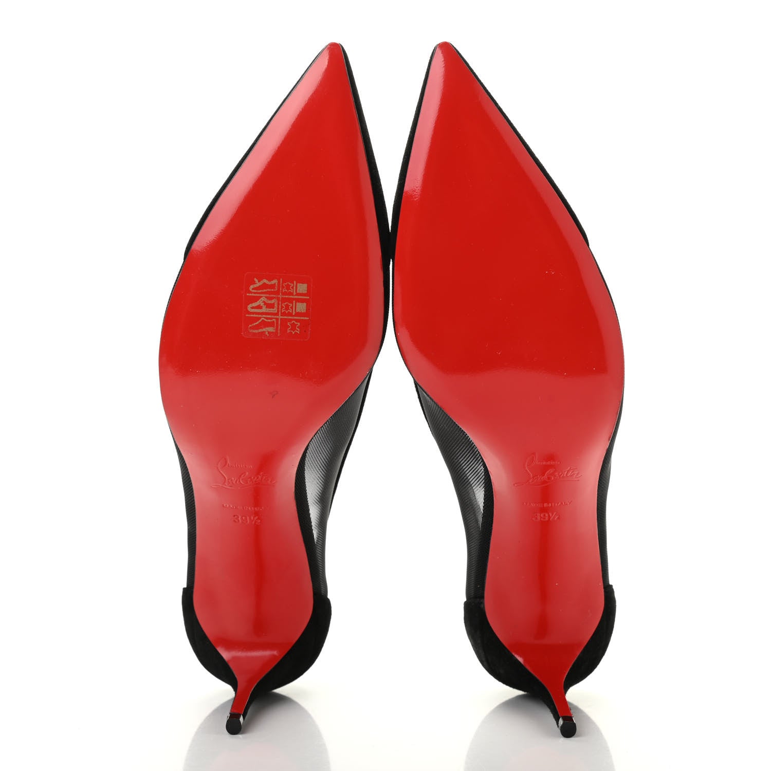 Christian Louboutin Veau Velours Rete Galativi 70 Pumps 39.5 Black 5 of 9