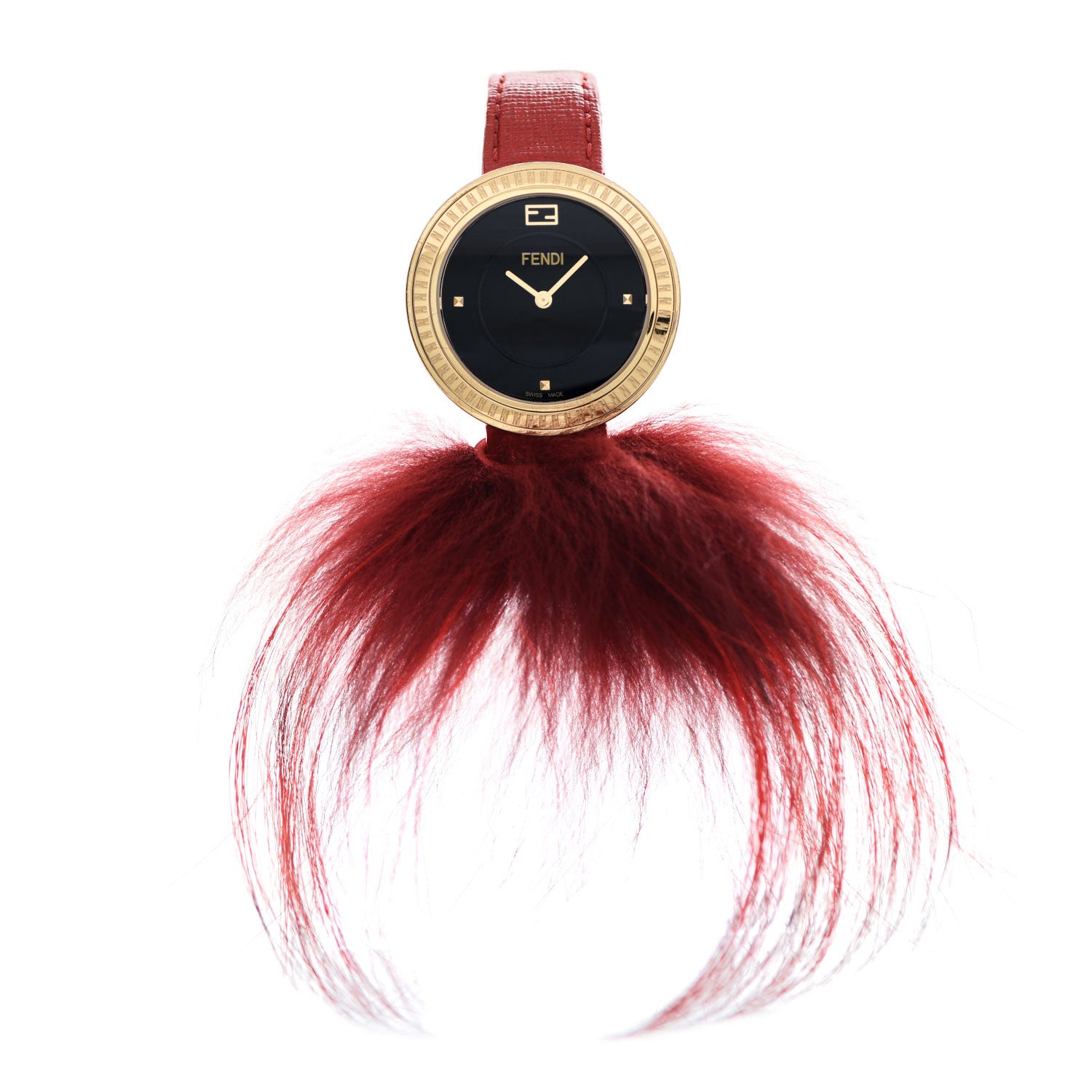 Fendi Stainless Steel Calfskin Fur 36mm Fendi My Way Quartz Watch 1 of 4