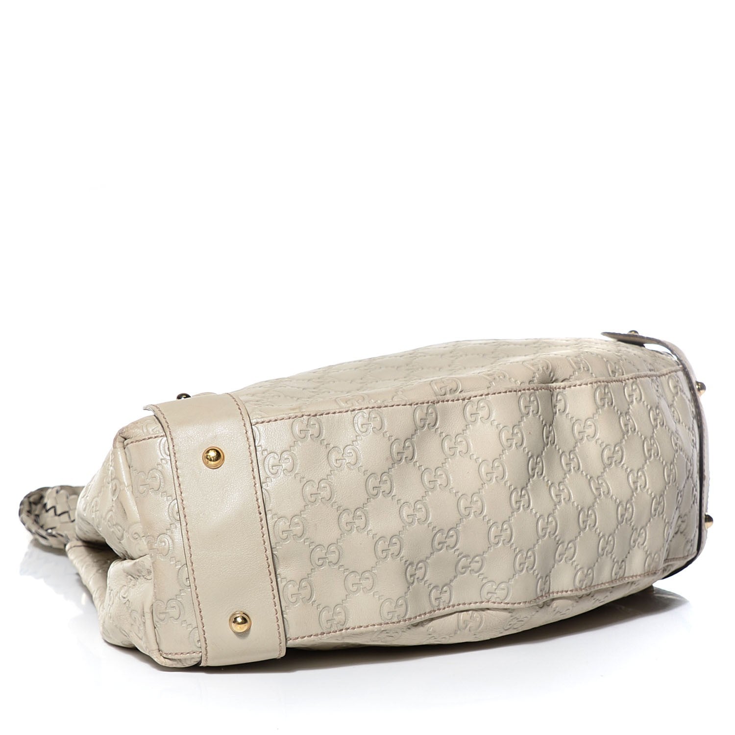 Gucci Guccissima Medium Pelham Shoulder Bag Off White 4 of 9