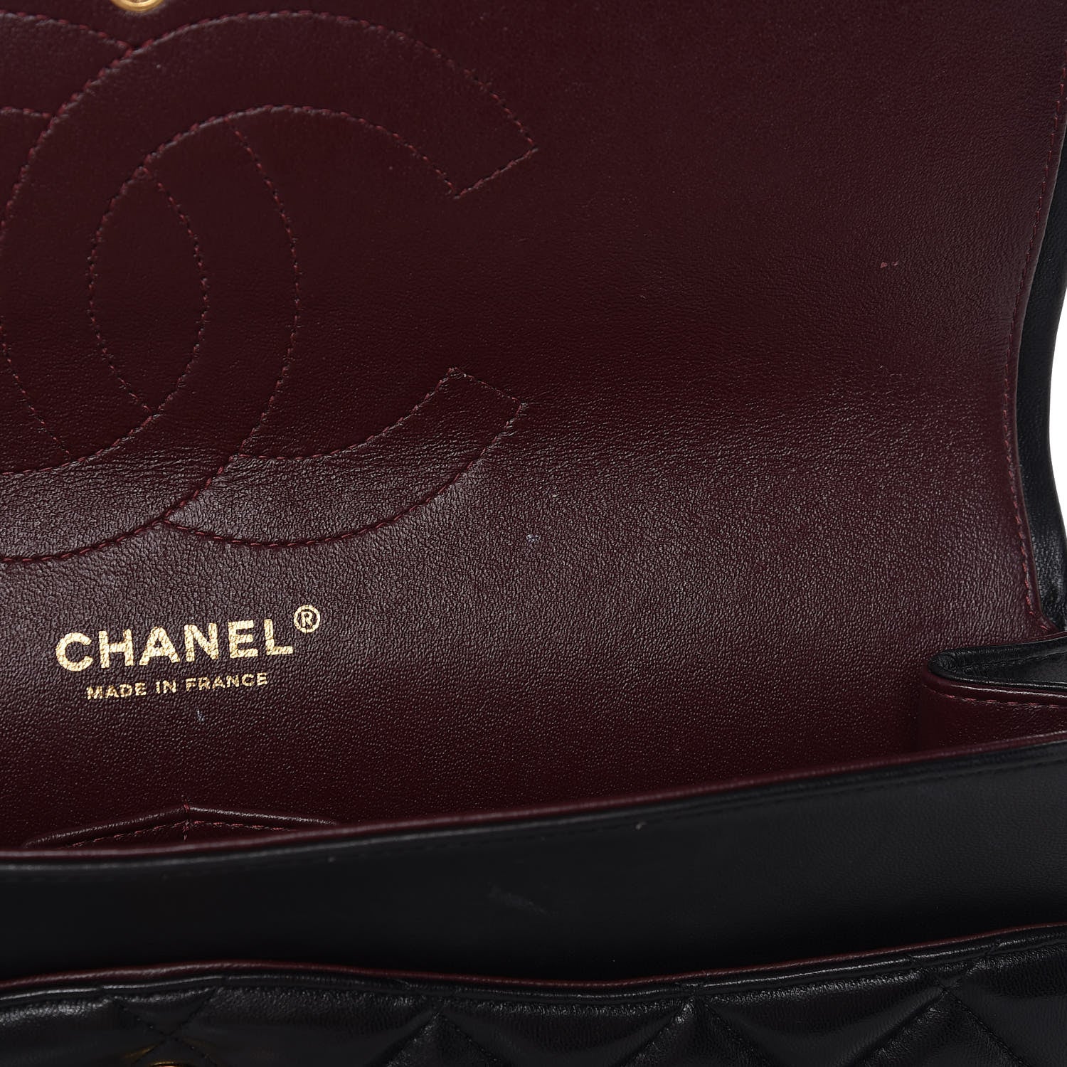 Chanel Lambskin Quilted Jumbo Double Flap Black 9 of 21