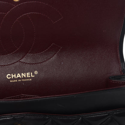 Chanel Lambskin Quilted Jumbo Double Flap Black 9 of 21