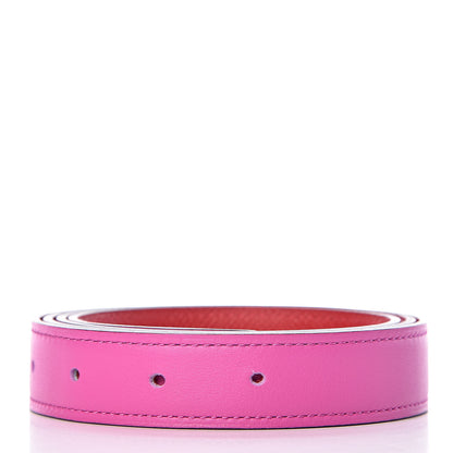 Hermes Swift Epsom 24mm Belt Strap 90 Magnolia Rouge Casaque 2 of 8