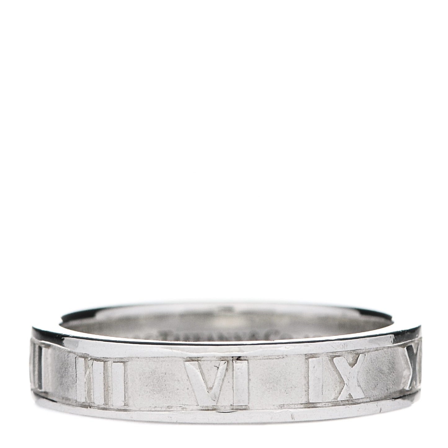 Sterling Silver Narrow Atlas Ring 50 5.5