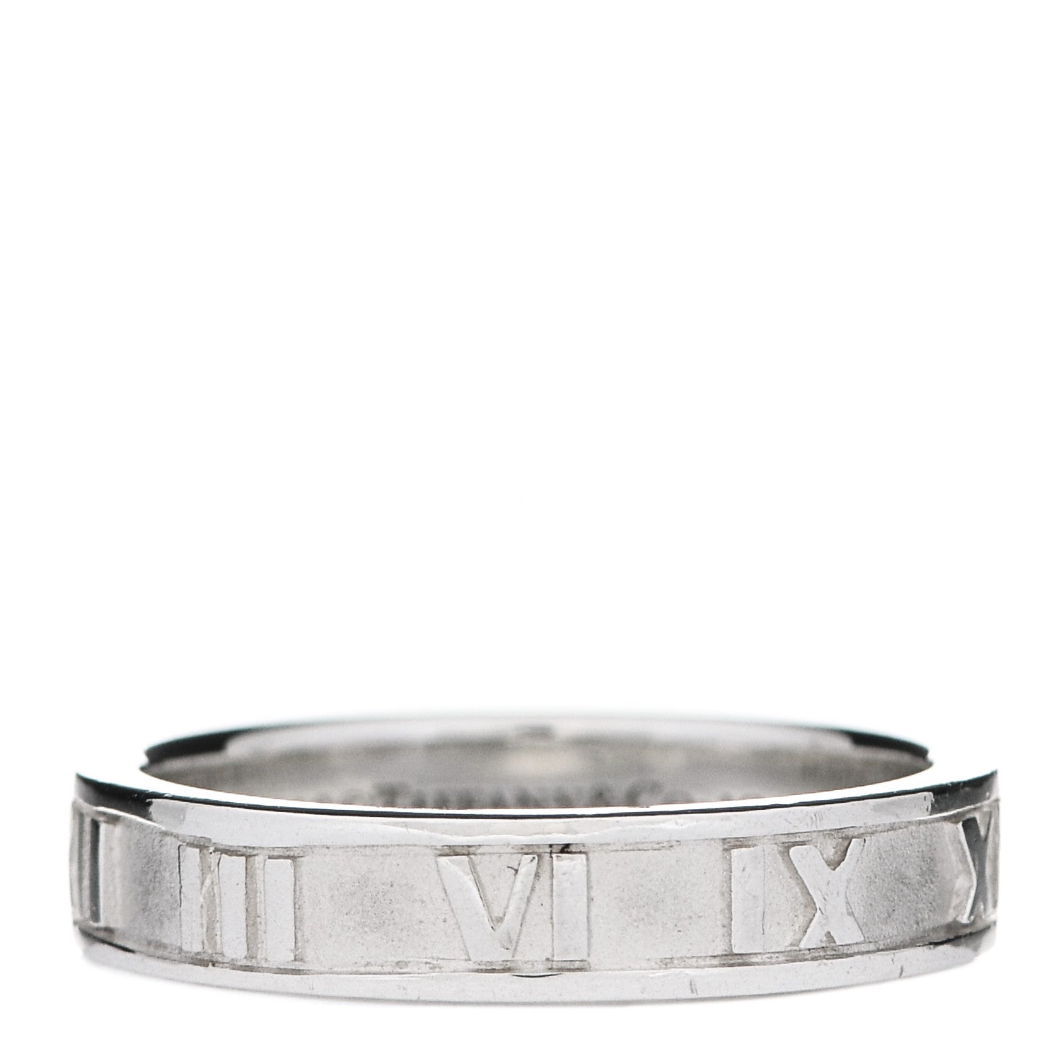 Tiffany Sterling Silver Narrow Atlas Ring 50 5.5 1 of 5