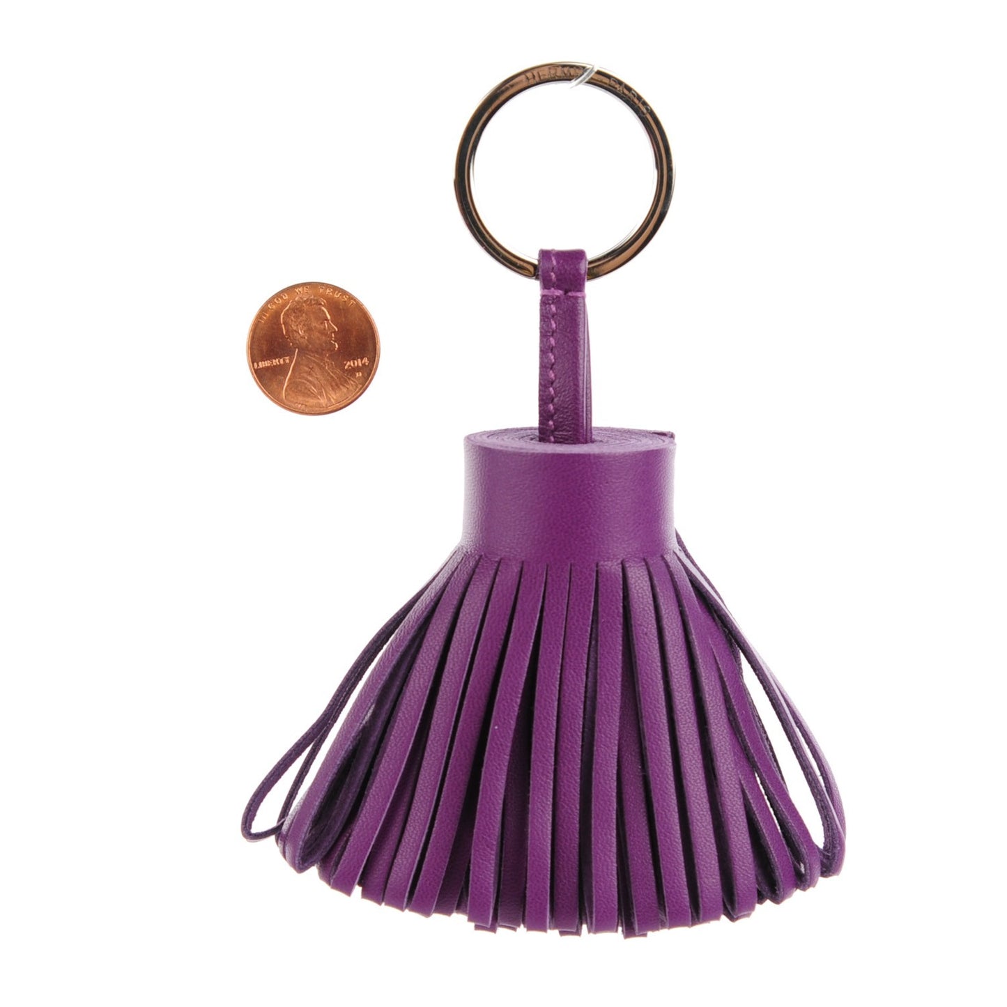 Lambskin Carmen Tassel Key Holder Anemone