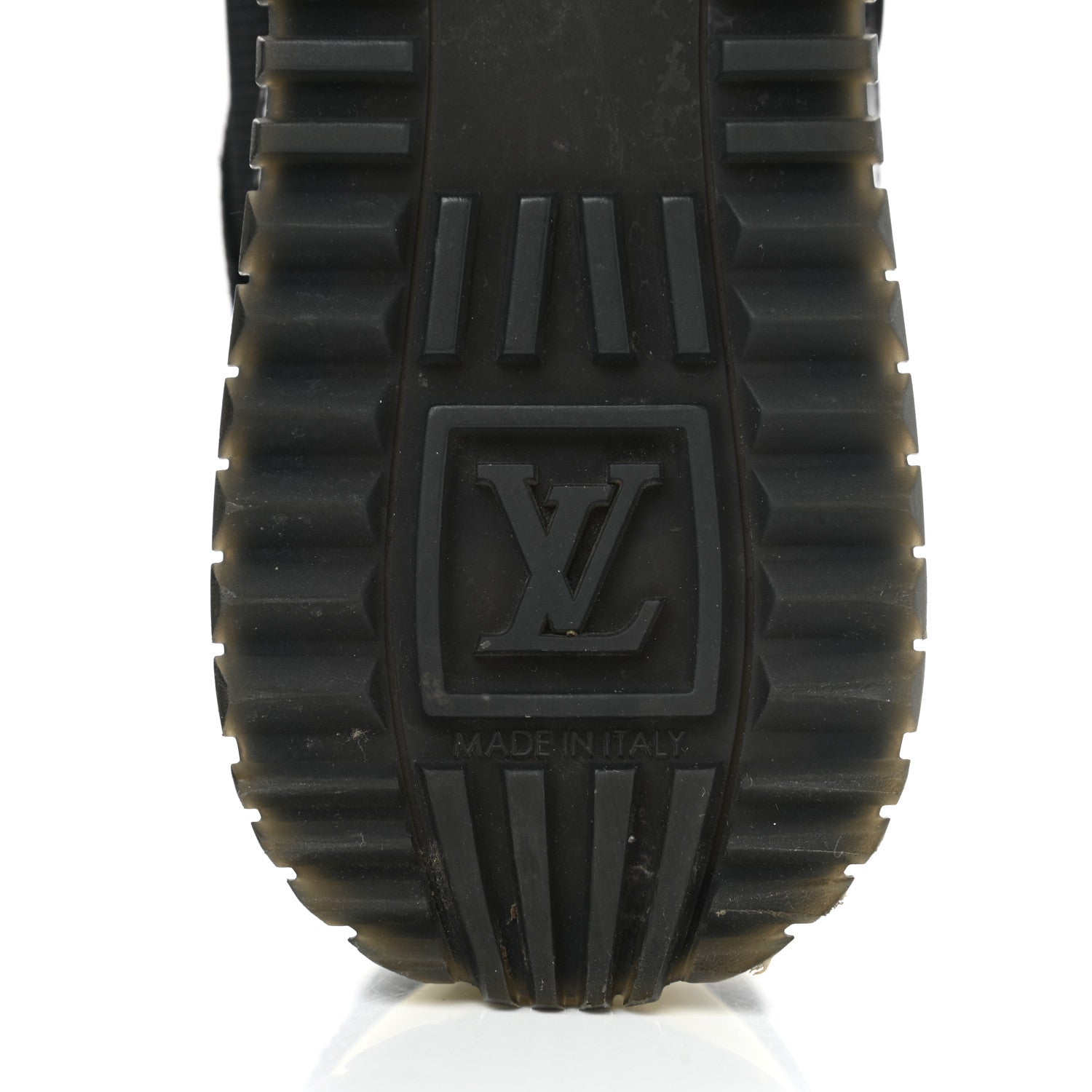 Louis Vuitton Suede Monogram Run Away Sneakers 35 Black 6 of 9