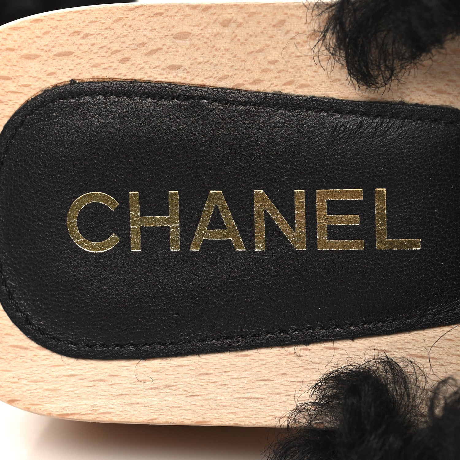 Chanel Shearling Lambskin Clogs 41 Black 8 of 9
