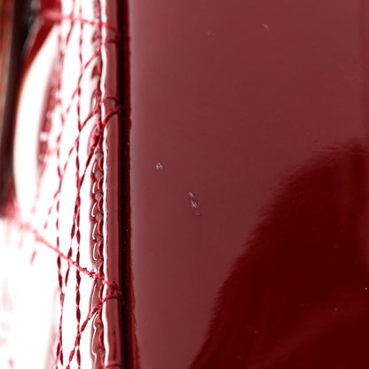 Christian Dior Patent Cannage Medium Lady Dior Red 11 of 12