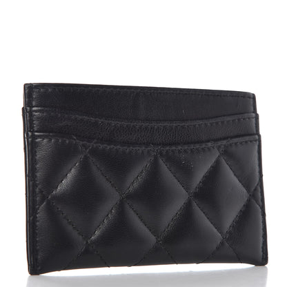 Chanel Lambskin Quilted Card Holder Black 3 of 9