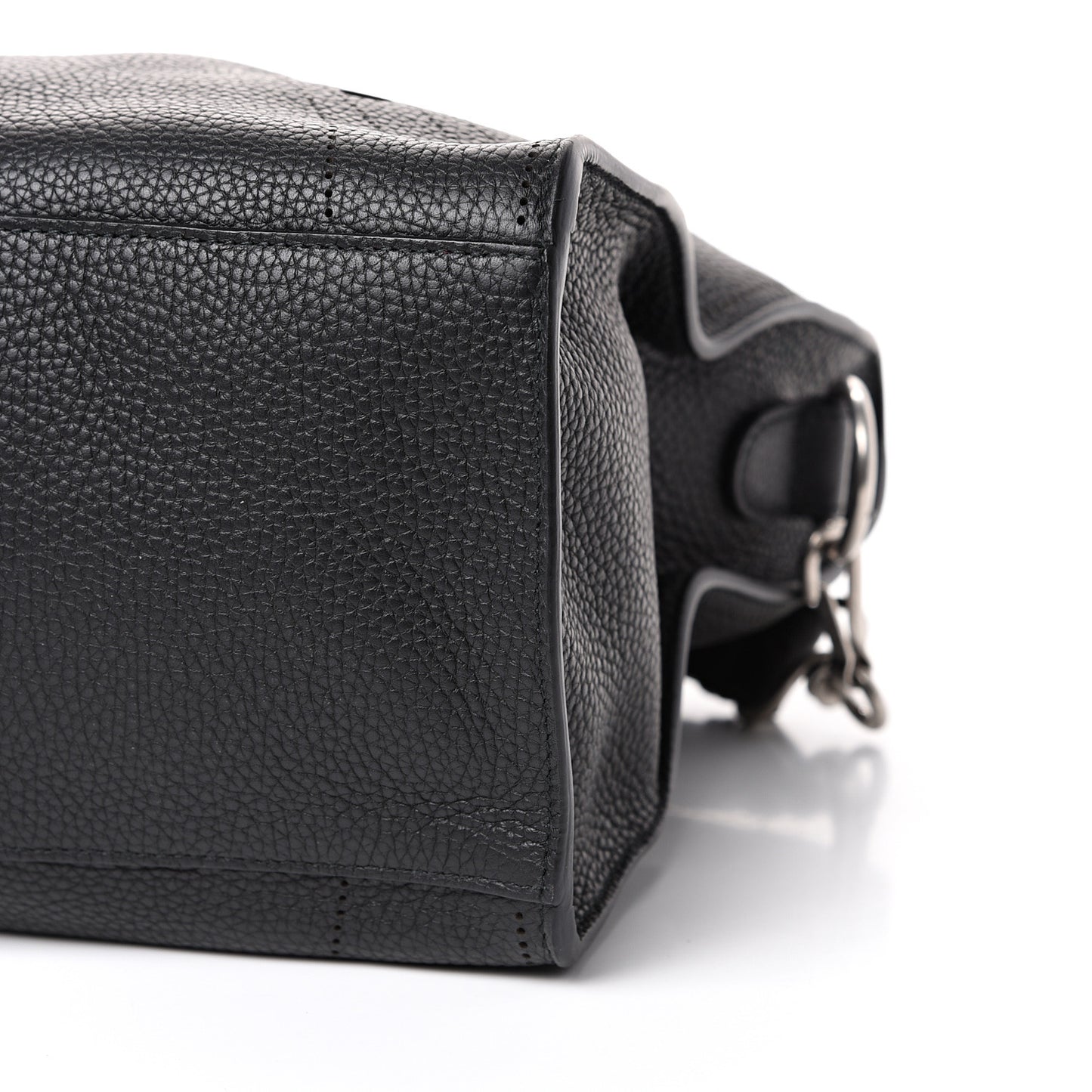 Veau Grana Perforated Blackout Hardware City Black