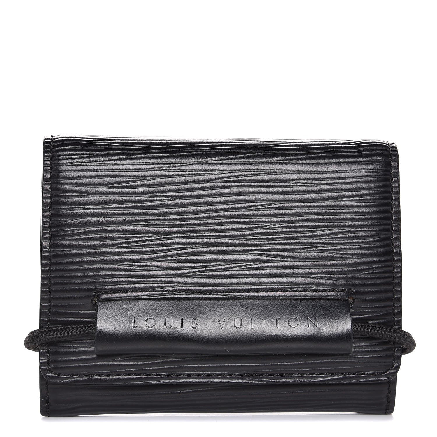 Louis Vuitton Epi Porte Monnaie Elastique Wallet Black 1 of 7
