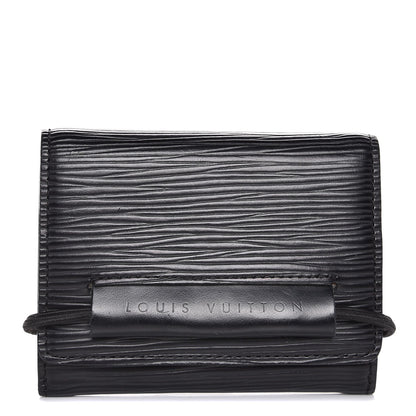 Louis Vuitton Epi Porte Monnaie Elastique Wallet Black 1 of 7