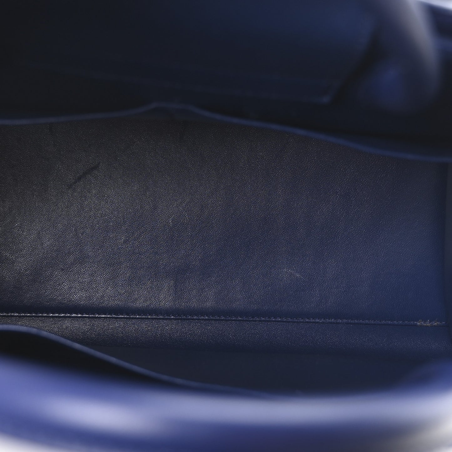 Suede Large Diorever Flap Navy