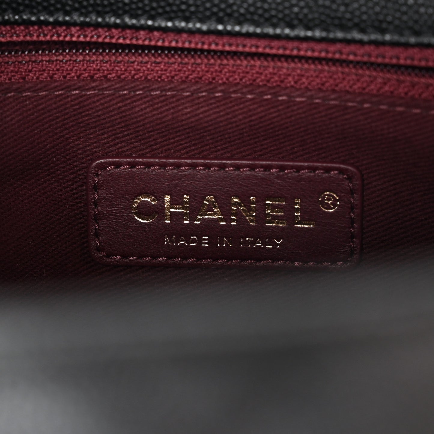 Caviar Quilted Medium Coco Handle Flap Black