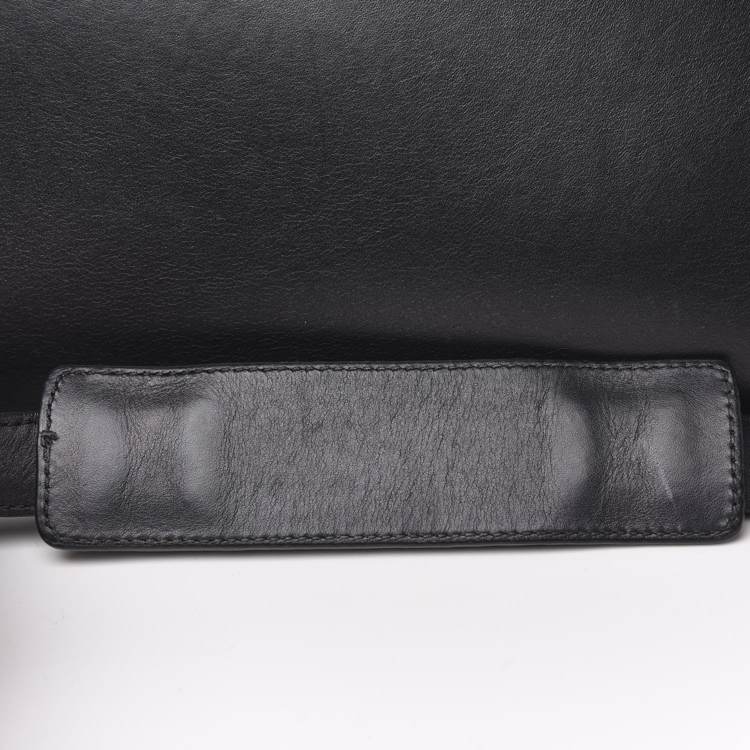 Celine Drummed Calfskin Suede Medium Tri-color Trapeze Black 18 of 18