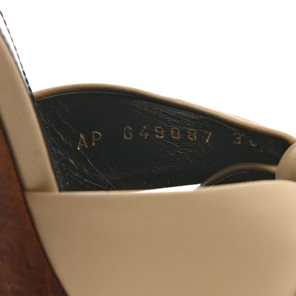 Saint Laurent Calfskin Bianca 125 Platform Sandals 36 Brown 8 of 8