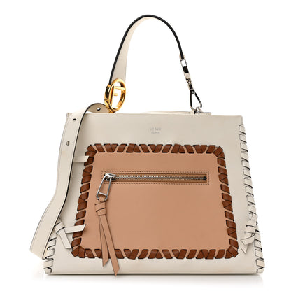 Fendi Vitello Century F is Fendi Whipstitch Bi-Color Small Runaway Satchel 1 of 11