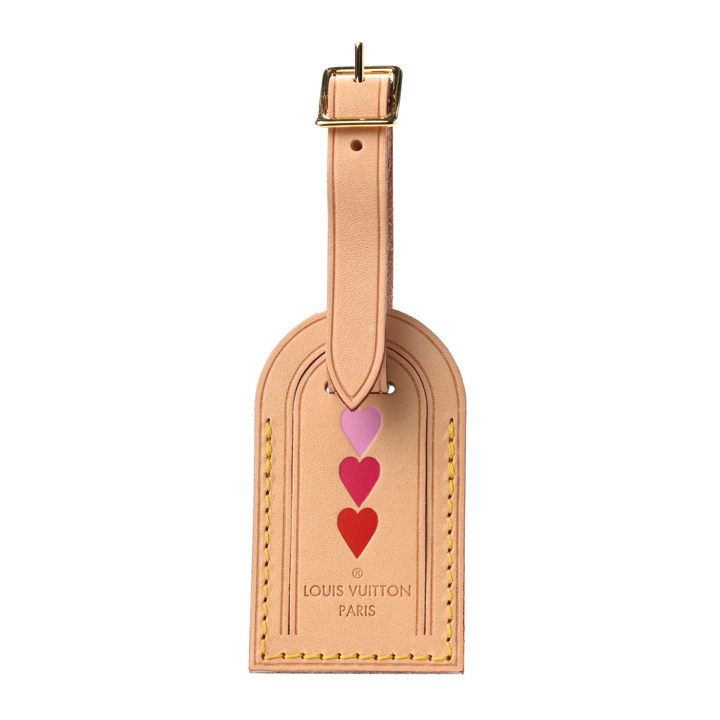 Vachetta Heart Luggage Tag
