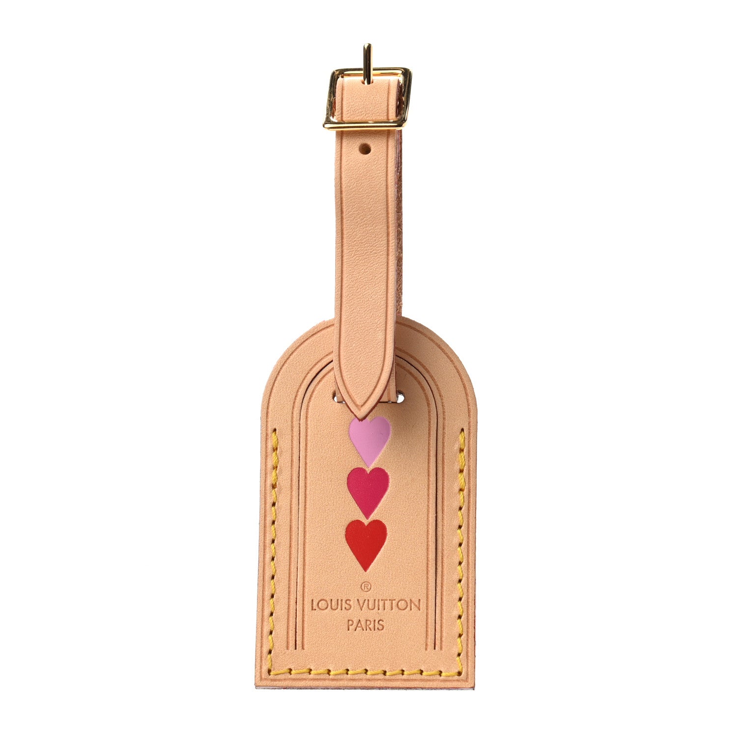 Louis Vuitton Vachetta Heart Luggage Tag 1 of 3