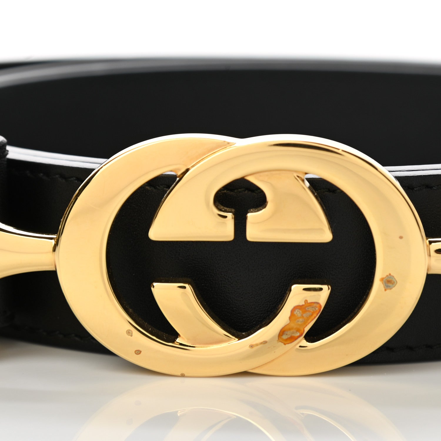 Gucci Calfskin Trapuntata Zumi 30mm Belt 95 38 Black 6 of 7
