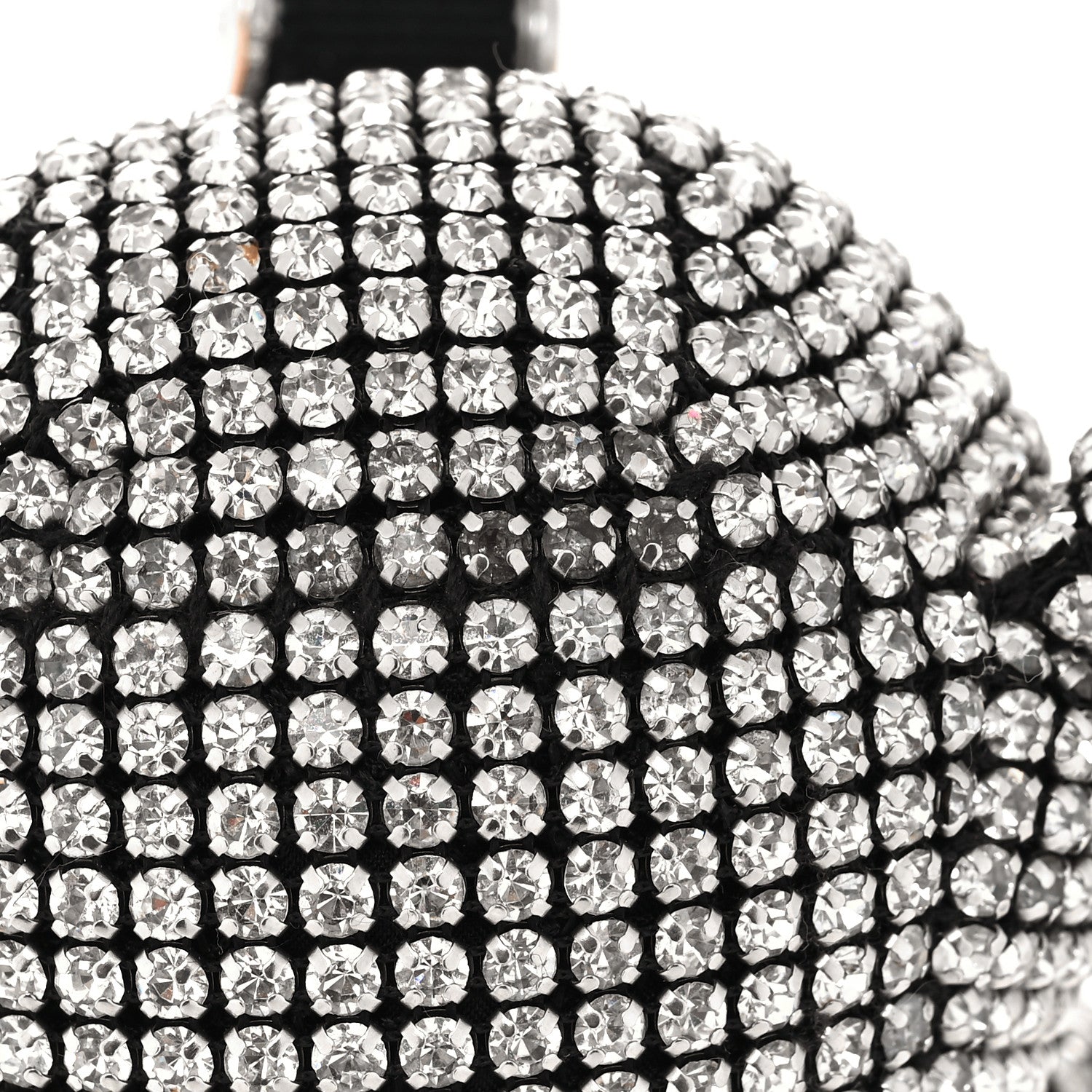 Alexander Wang Crystal Mesh Beiress Wristlet White 8 of 9