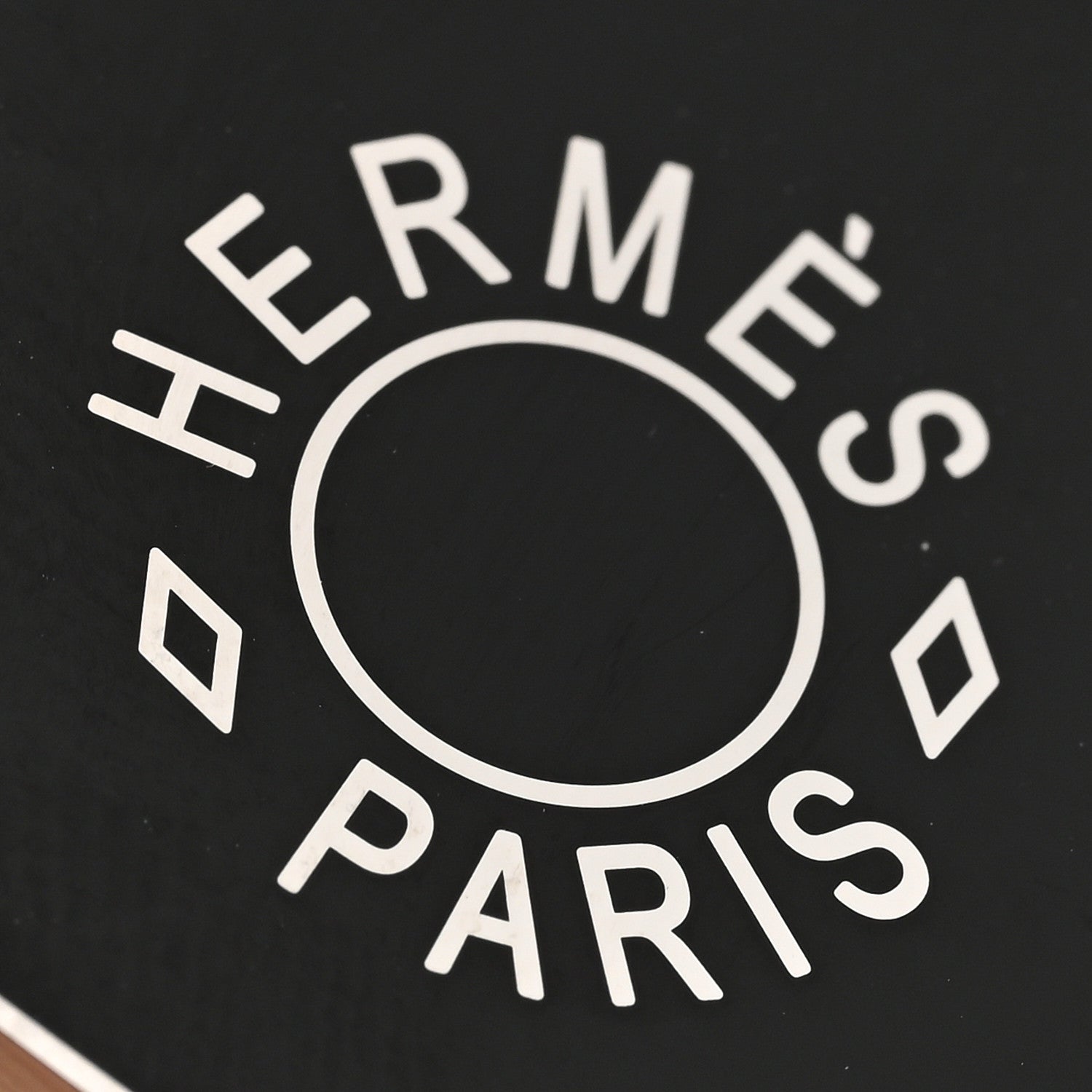 Hermes Palladium Coeur Scarf Ring Black 4 of 5
