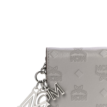 MCM Calfskin Ottomar Large Klara Two Fold Wallet Dove 8 of 11