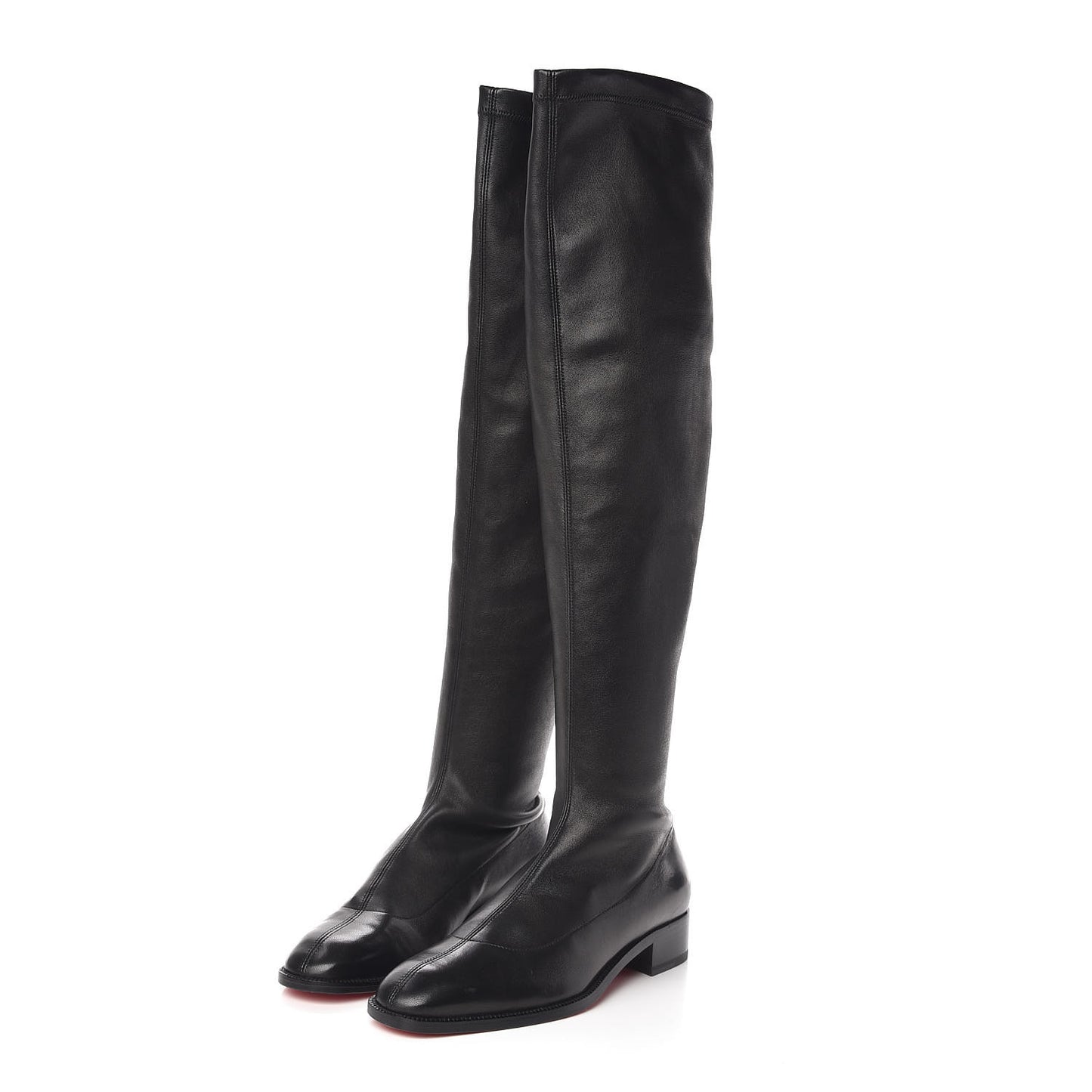 Nappa Theophila Stretch Knee High Boots 39.5 Black