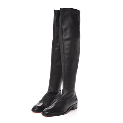 Christian Louboutin Nappa Theophila Stretch Knee High Boots 39.5 Black 3 of 7