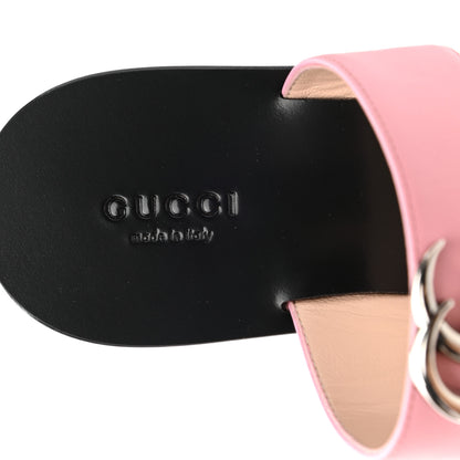 Gucci Calfskin GG Marmont Thong Sandals 37 Wild Rose 8 of 10