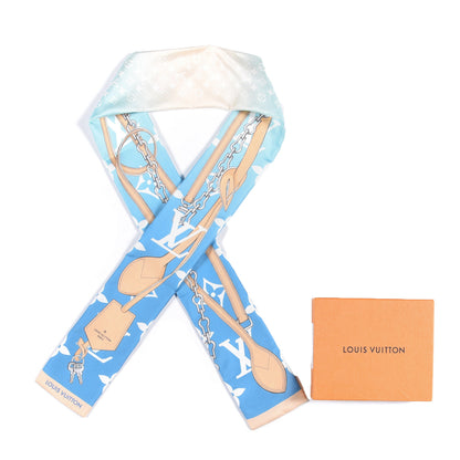 Louis Vuitton Silk Monogram Gradient By The Pool Bandeau Blue 4 of 4