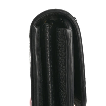 Chloe Calfskin Marcie Continental Flap Wallet Black 10 of 14