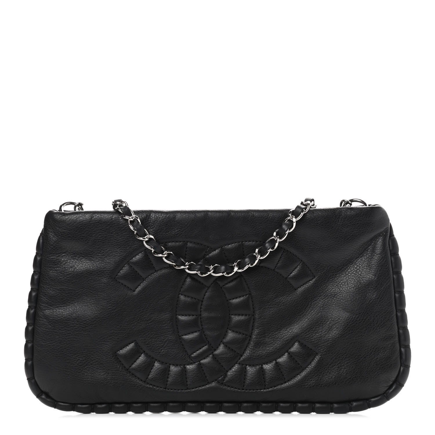 Chanel Calfskin On the Bund Pochette Black 1 of 16