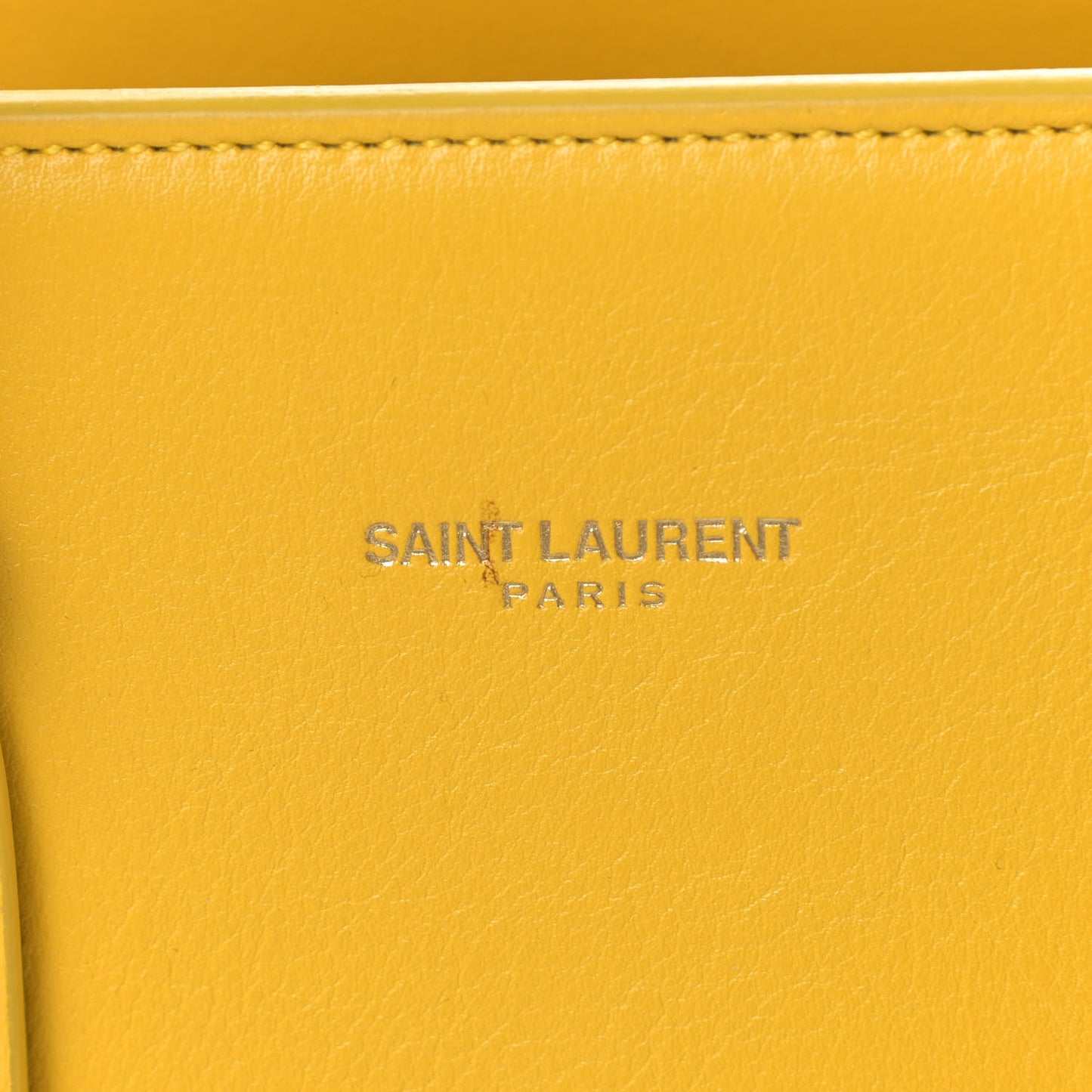 Grained Calfskin Baby Sac De Jour Yellow