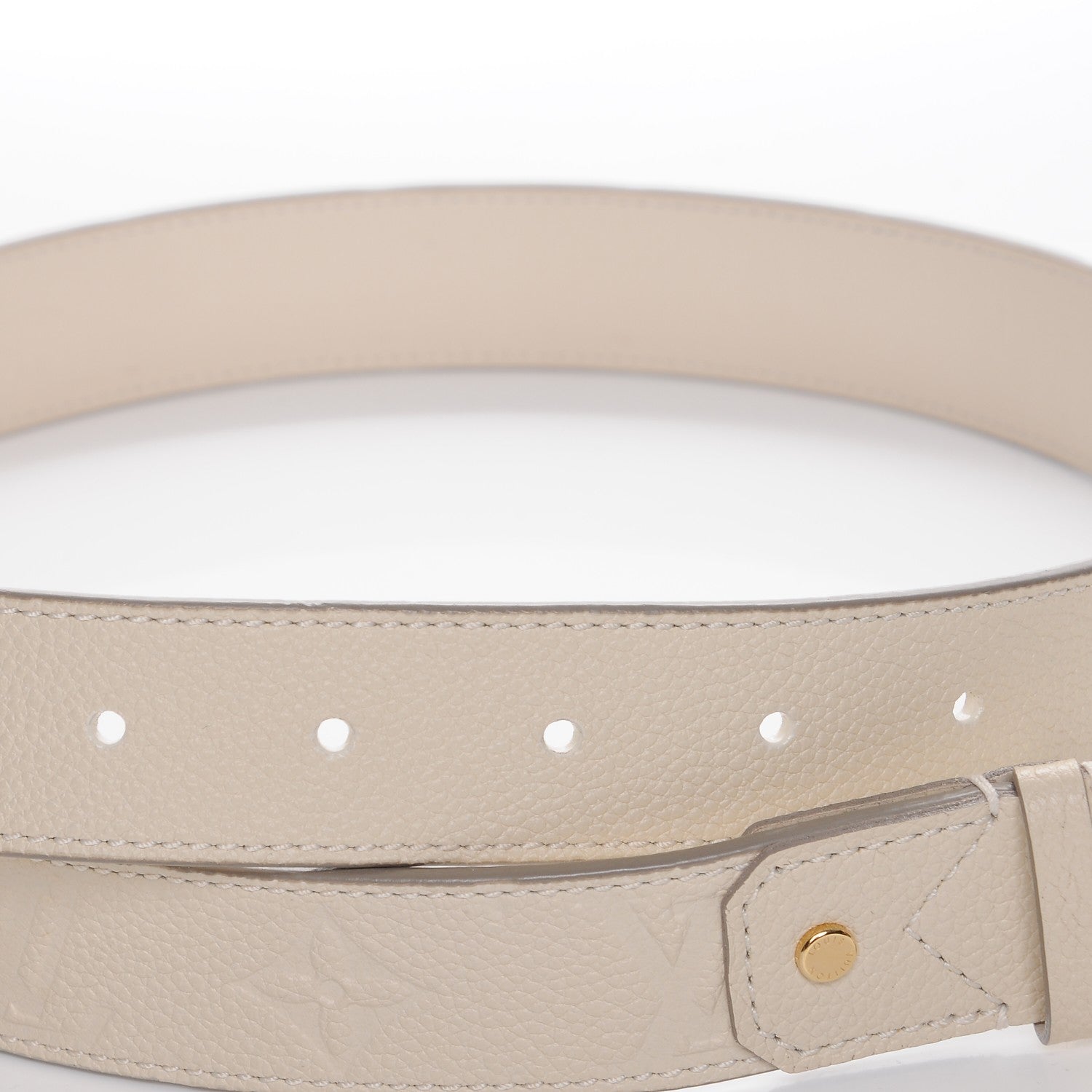 Louis Vuitton Empreinte Gracieuse 30mm Belt 80 32 Neige 6 of 8