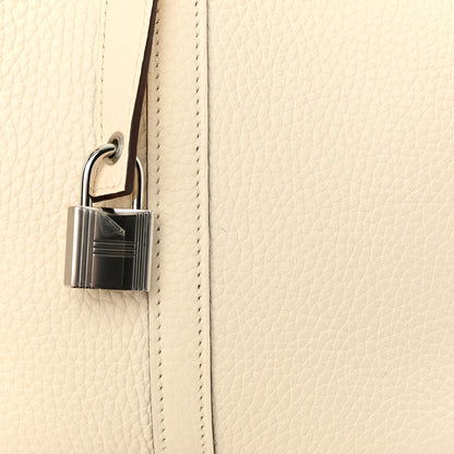 Hermes Taurillon Clemence Swift Eclat Picotin Lock 22 MM Nata Sesame 12 of 13
