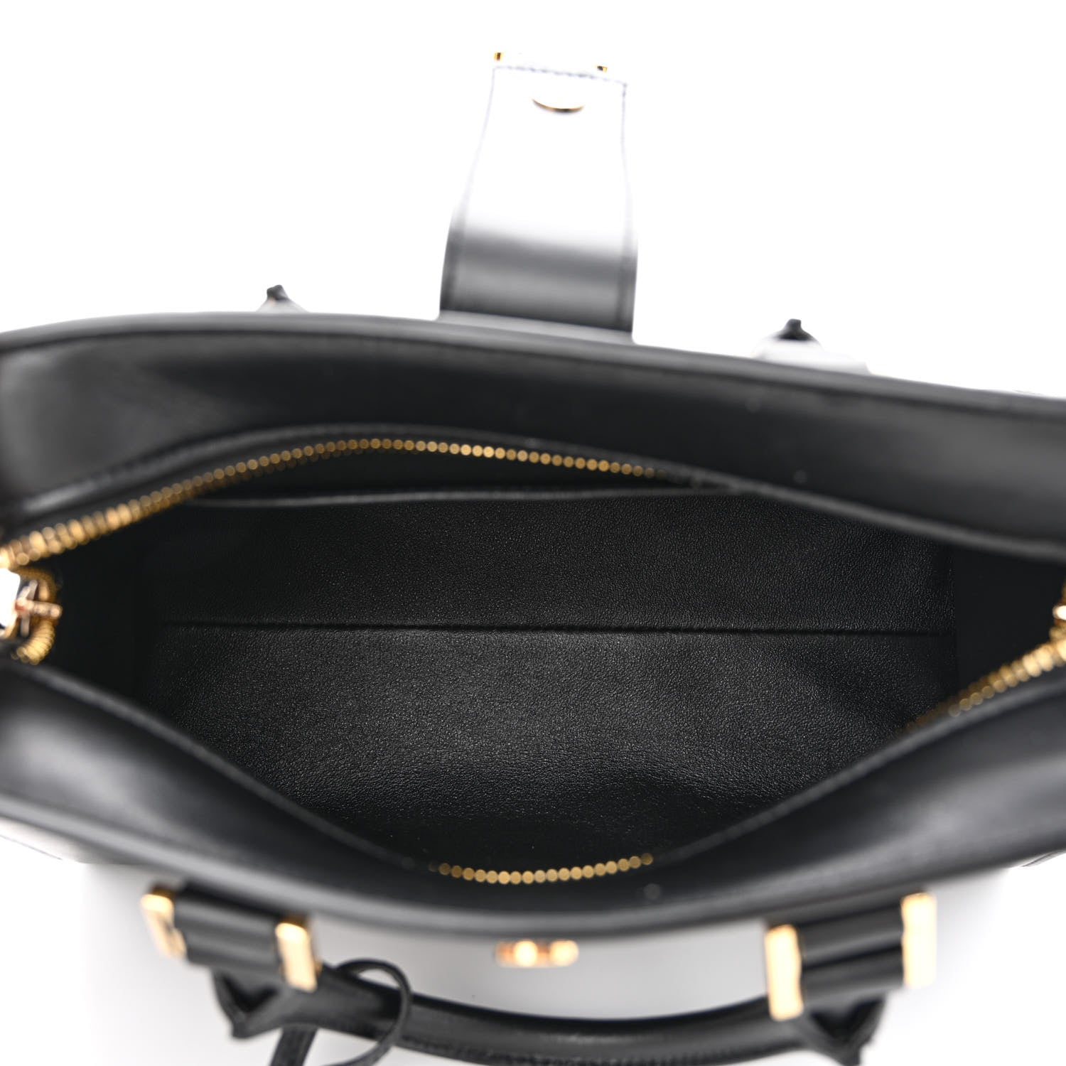 Saint Laurent Calfskin Monogram Baby Cabas Black 5 of 10