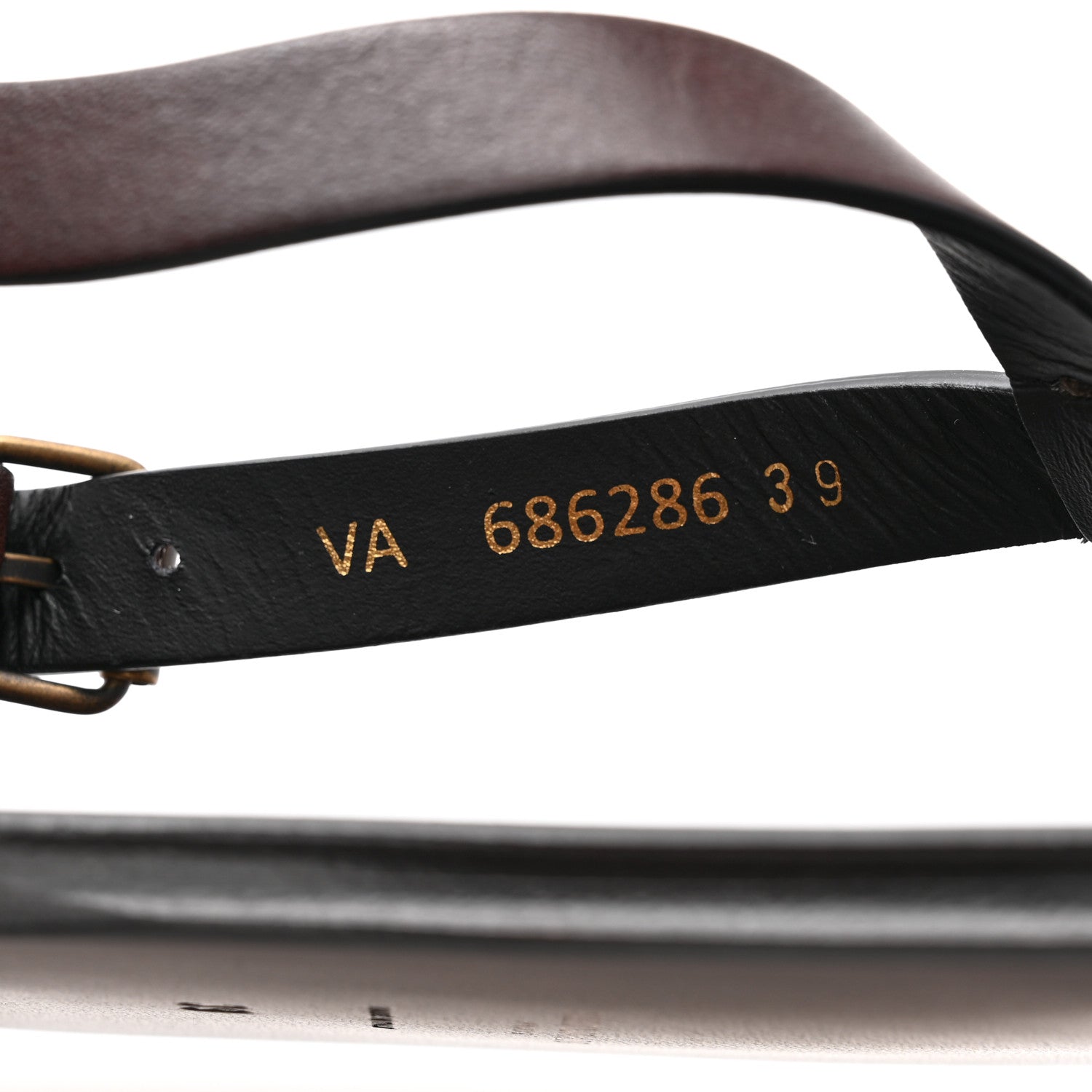Saint Laurent Calfskin Culver Flat Sandals 39 Dark Brown 8 of 8