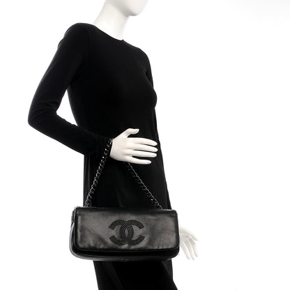 Chanel Lambskin Studded CC East West Flap Black 2 of 7