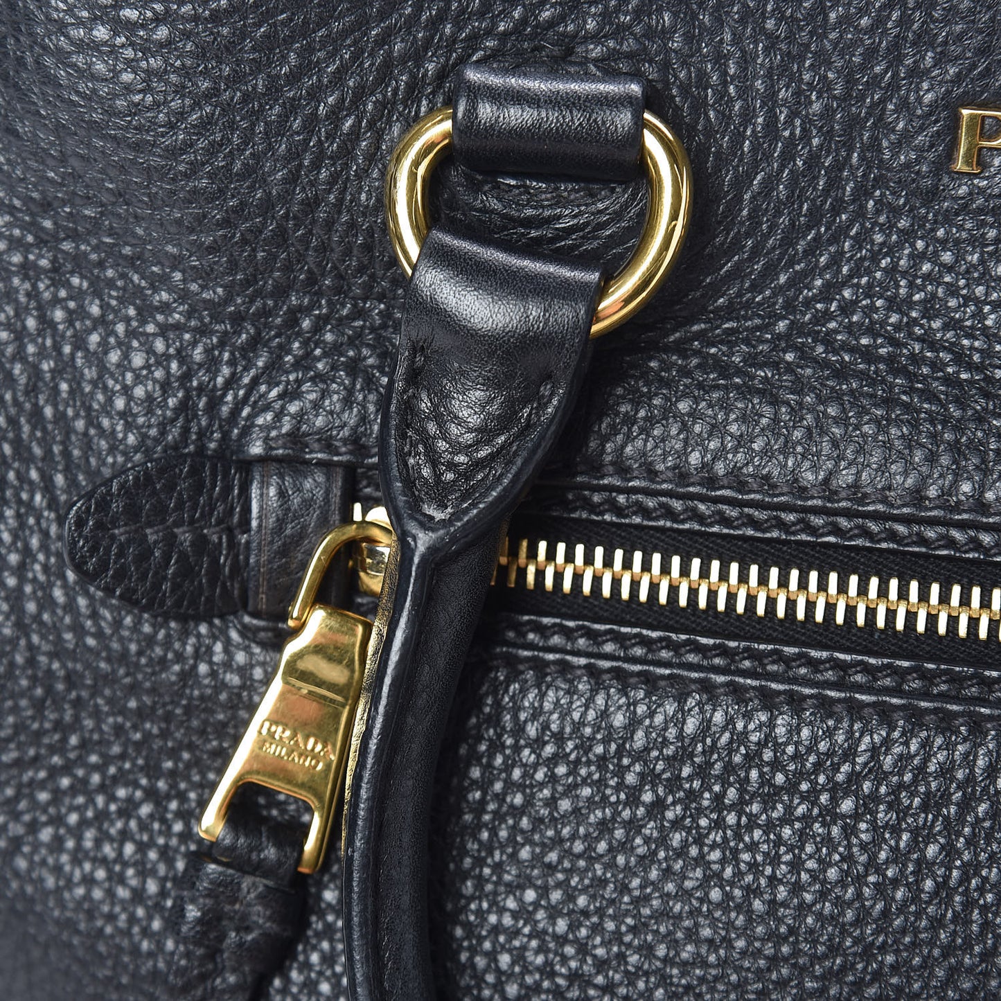 Vitello Phenix Shopping Bag Black