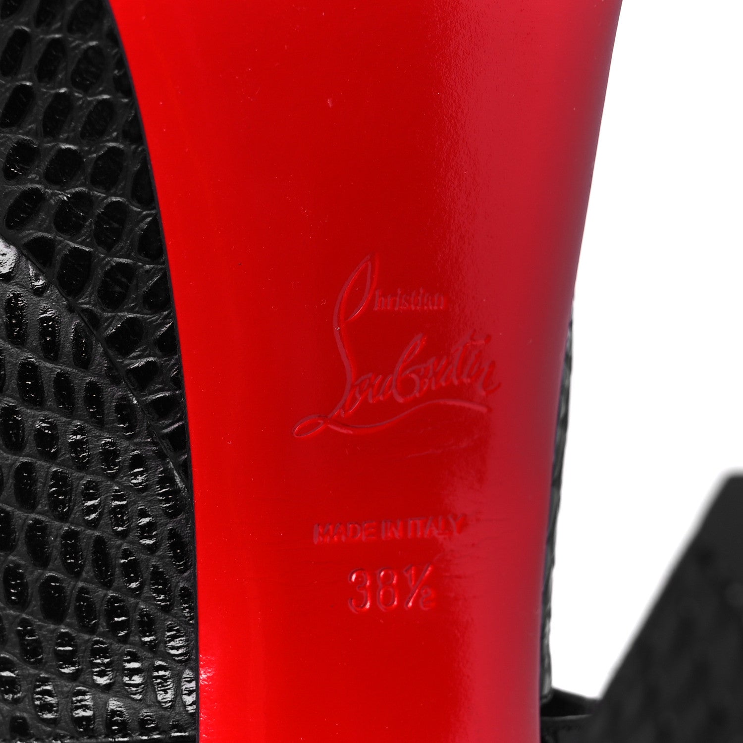 Christian Louboutin Calfskin Jurassic Bingirl 130 Pumps 38.5 Black 8 of 9
