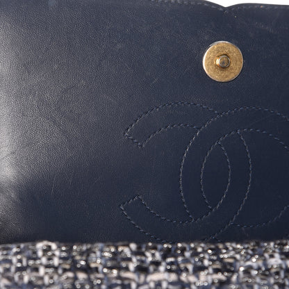 Chanel Tweed Snakeskin Quilted Small CC Filigree Flap Multicolor 12 of 14