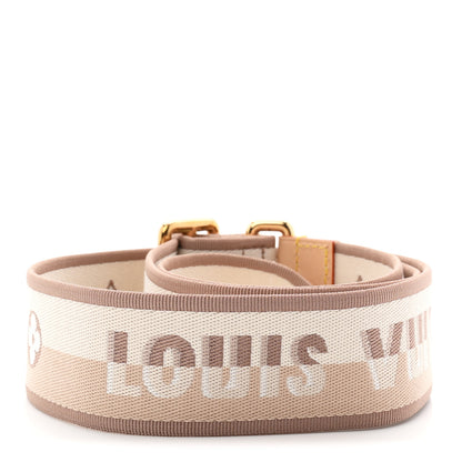 Louis Vuitton Jacquard Speedy Bandouliere 20 Shoulder Strap Beige 2 of 3